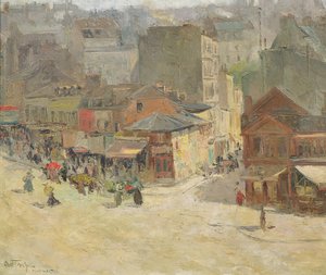 Scena uliczna w Montmartre